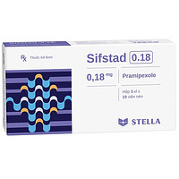 Sifstad 0.18mg Stella dùng để điều trị các triệu chứng và dấu hiệu của bệnh Parkinson (3 vỉ x 10 viên)
