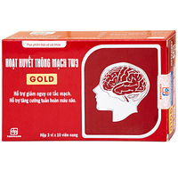 Viên uống Hoạt Huyết Thông Mạch Gold TW3 Foripharm (3 vỉ x 10 viên) hỗ trợ tăng tuần hoàn não và giảm nguy cơ tắc mạch.