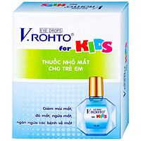 Sản phẩm nhỏ mắt V.Rohto For Kids giúp giảm mỏi mắt, đỏ mắt, và ngứa mắt (13ml)