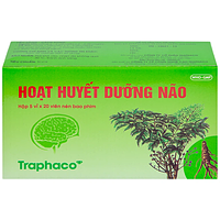 Hoạt Huyết Dưỡng Não bao phim Traphaco điều trị suy giảm trí nhớ (5 vỉ x 20 viên)